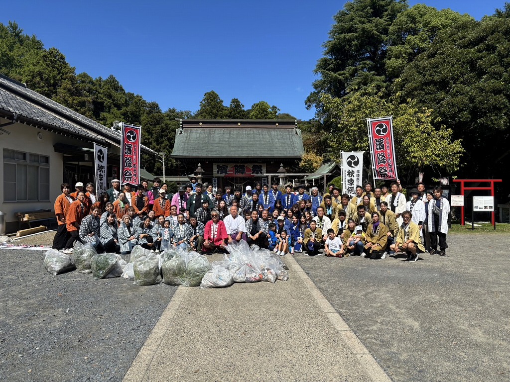 令和7年9月　山車連による清掃奉仕の実施